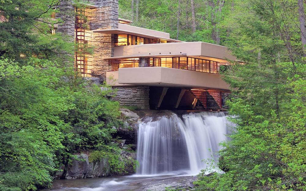 Frank Lloyd Wright’s Fallingwater, which Wright designed over a waterfall in Western Pennsylvania,  has been named a UNESCO World Heritage site.