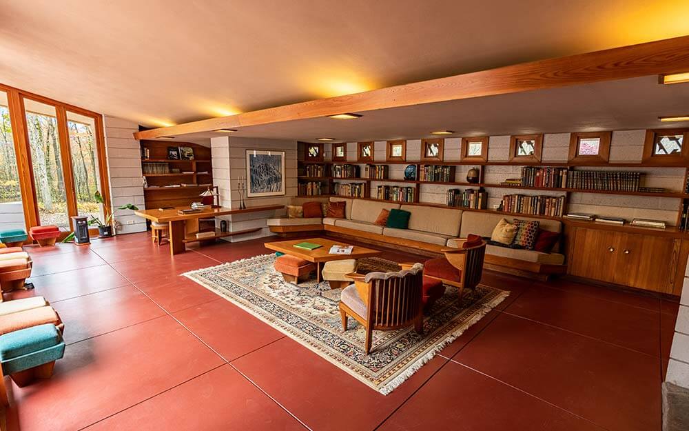 The Frank Lloyd Wright designed homes at Polymath Park in Pennsylvania afford visitors the opportunity to stay overnight.