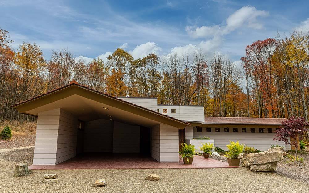 The Frank Lloyd Wright designed homes at Polymath Park are set within an extraordinary 125-acre natural setting in Western Pennsylvania.